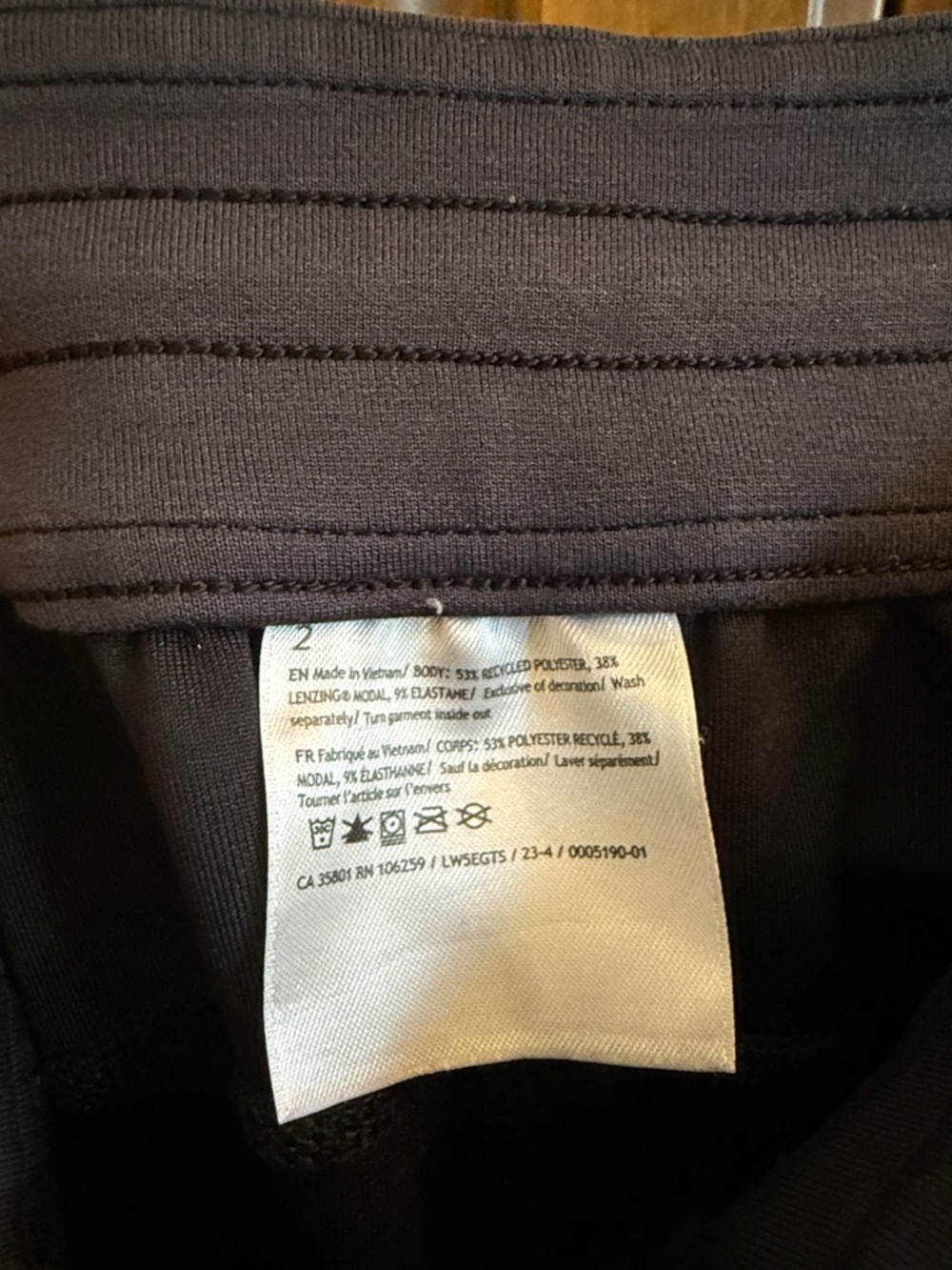Lululemon black softstreme high rise pants - Picture 2 of 7
